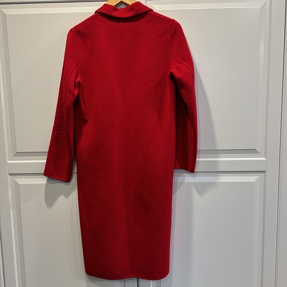 Zara red coat in small. - Picture 4 of 4